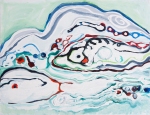 Karen Trotter Artist "Forth Froth" (2015) Acrylic on Board 501x401mm £270.00