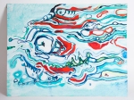 Karen Trotter Artist "Tide and Seek" (2015) Acrylic on Board 764x610mm £430.00